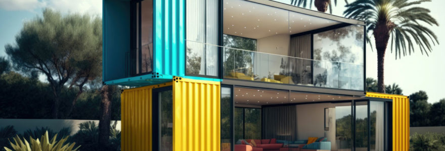Les containers et bungalows