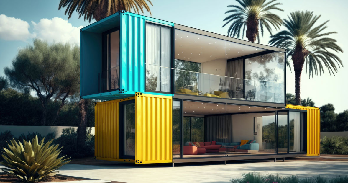 Les containers et bungalows